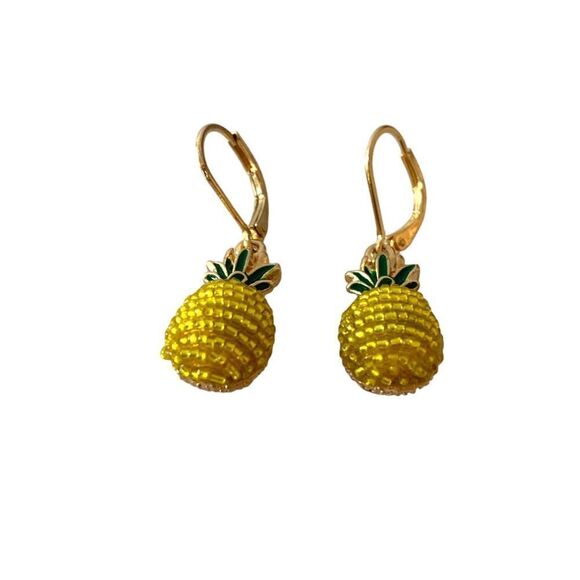 Napier Pineapple Earrings - Picture 3 of 4